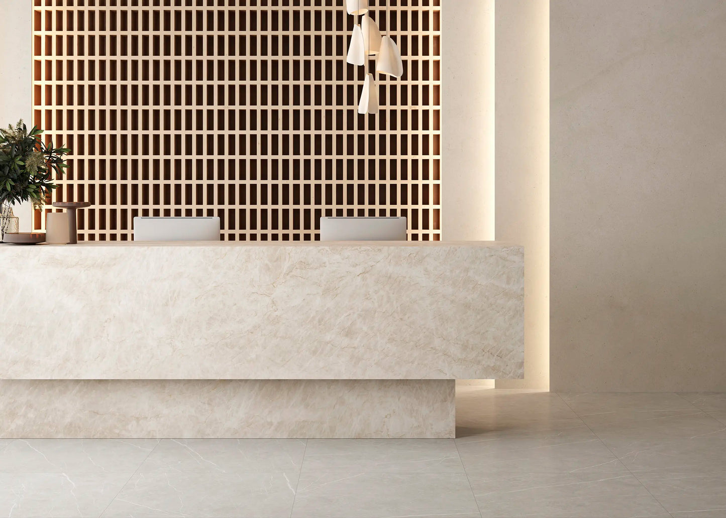 Ascale Taj Mahal Almond 127''x63'' 12 mm Polished Porcelain Slab