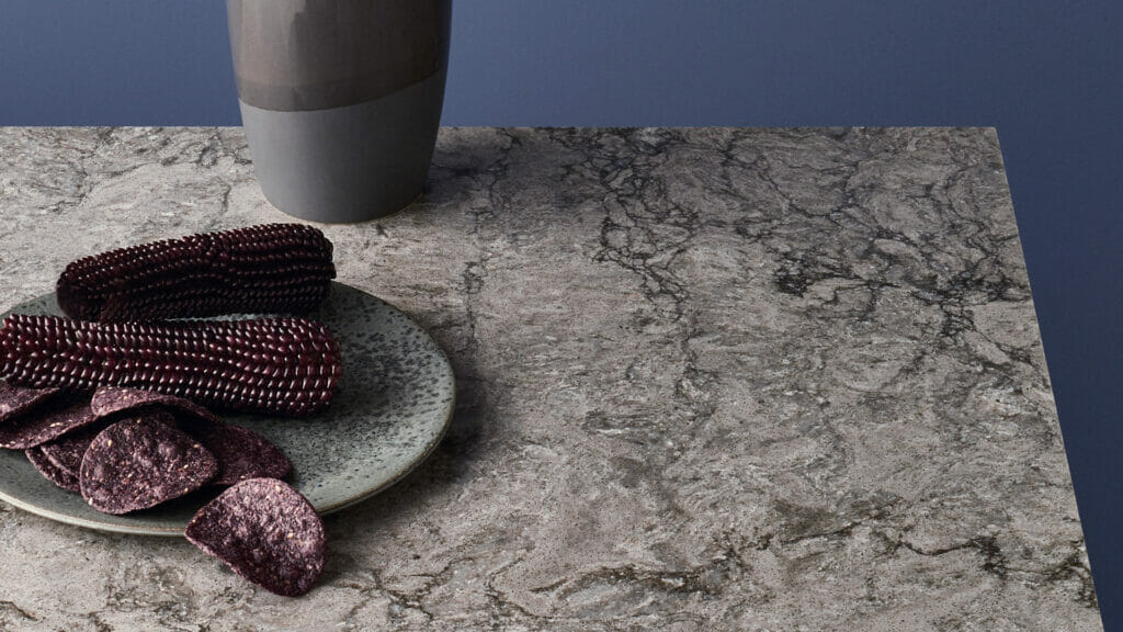 Caesarstone Turbine Grey |120” x 56.5” | 2 CM| Polished Quartz Slab