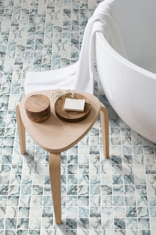 Elysium Tile 12.25''x 12.25'' Vanguard Penta Azul Mosaic Tile