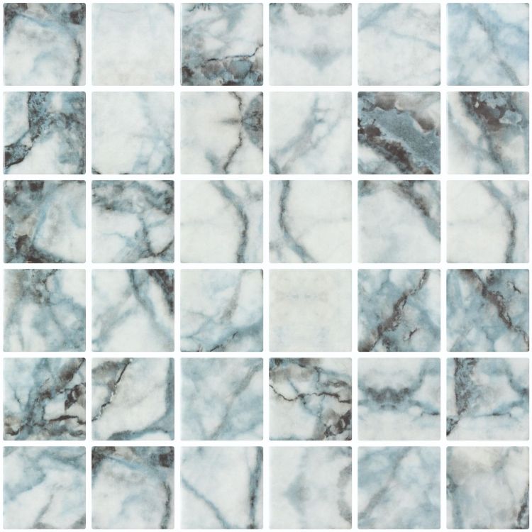 Elysium Tile 12.25''x 12.25'' Vanguard Penta Azul Mosaic Tile
