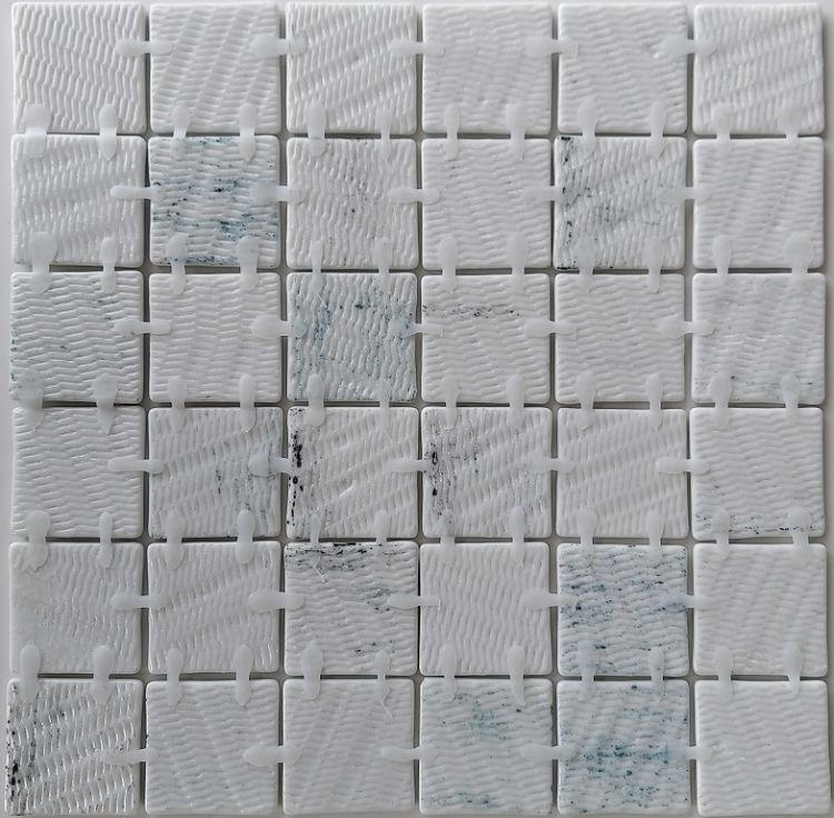 Elysium Tile Vanguard Penta Onyx Teal 12.25''x 12.25'' Mosaic Tile
