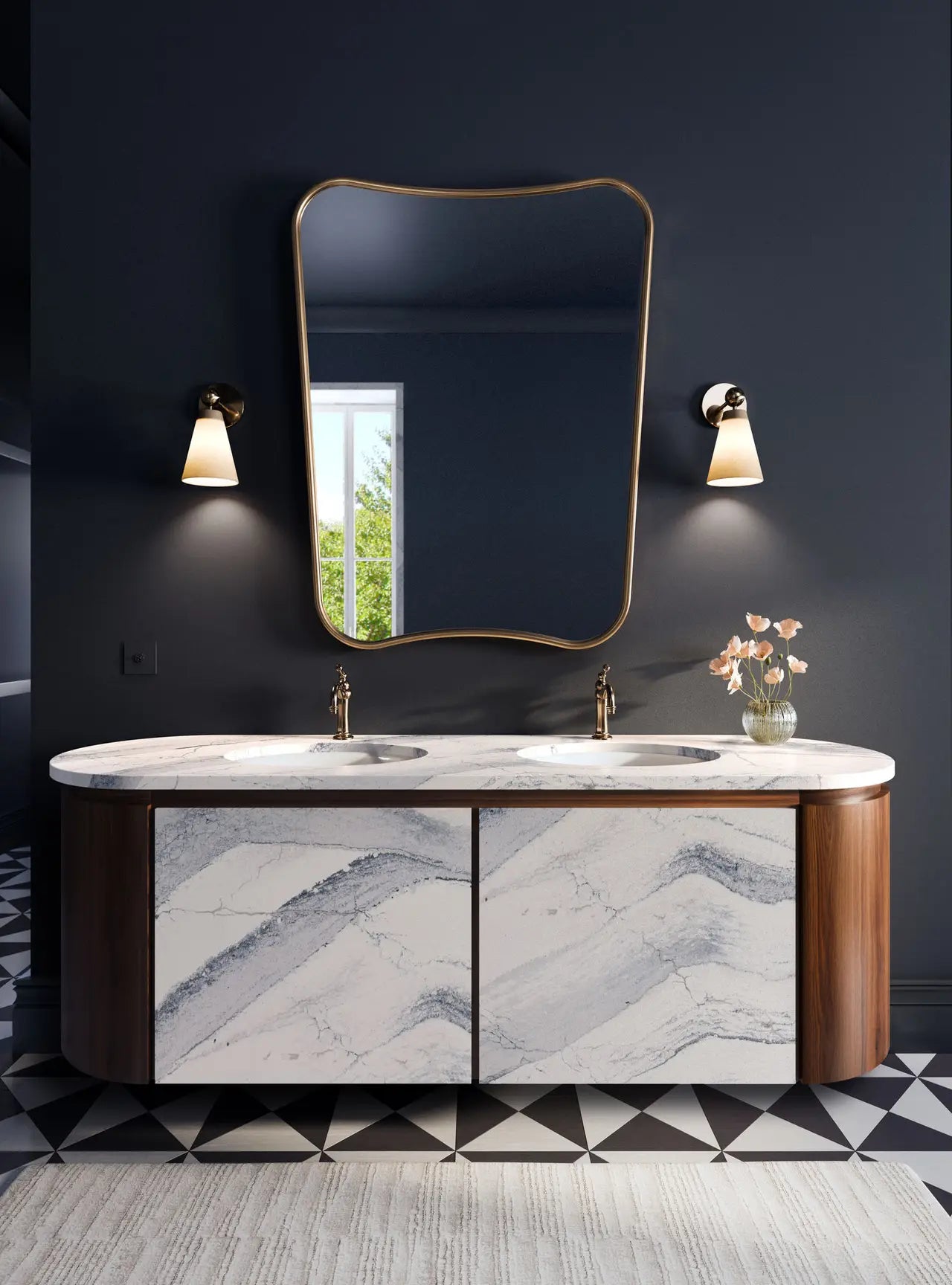 Cambria Windsor Steel Satin Ridge 132''x 65.5'' 2 cm Quartz Slab