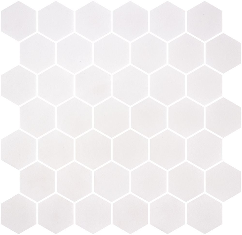 Elysium Tiles Stoneglass XL White 11.25 x 11.25 Mosaic Tiles