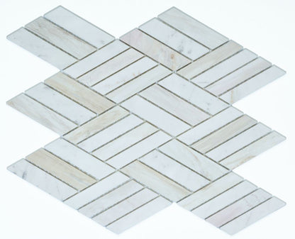 Elysium Tiles Eura Wood Honed 10.75 x 12.510.75 x 12.5 Mosaic Tiles