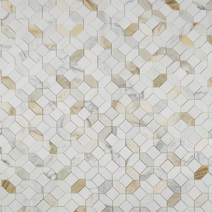 Elysium Tiles Eclipse Sun 12" x 12" Mosaic Tile