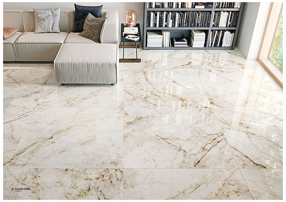 EPC Cuarzo Reno 47" x 47" Glossy Porcelain Tiles