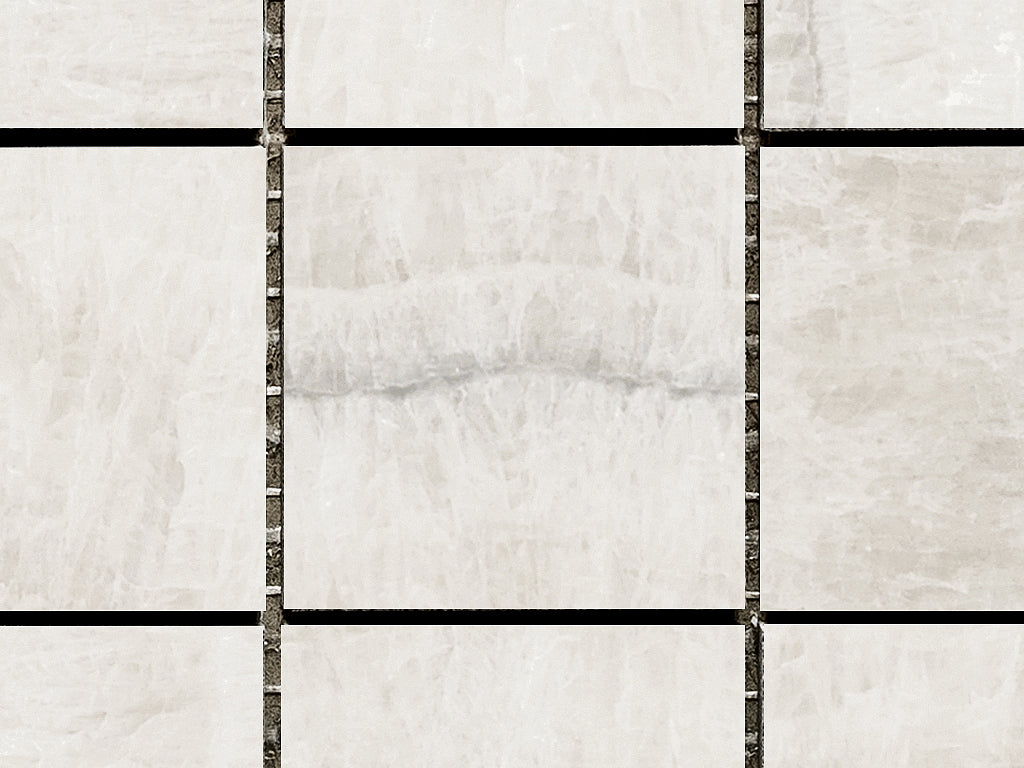 European Porcelain and Ceramics Pompea Blanco 12'' x 12'' Matte Mosaic Tile
