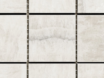 European Porcelain and Ceramics Pompea Blanco 12'' x 12'' Matte Mosaic Tile