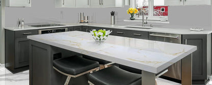 Raphael Stone Calacatta Milano 126' x63'' |2 cm Polished Quartz Slab
