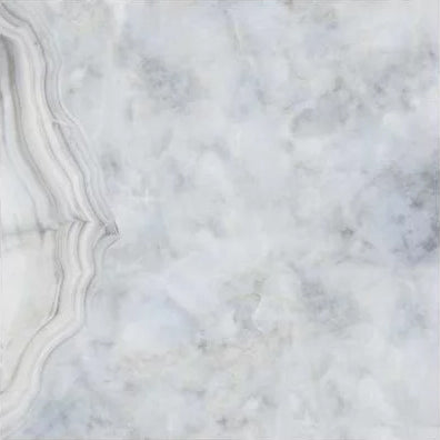 Raphael Stone RP1029 Blue Agate Onyx 32'' x 64'' Glossy Porcelain Tile