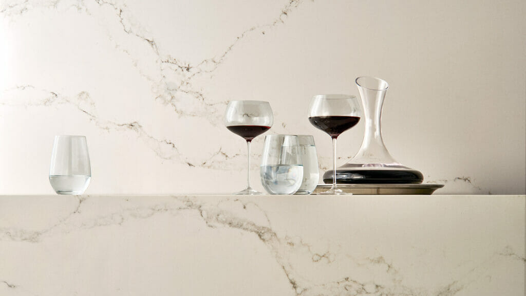 Caesarstone Statuario Nuvo | 130’’ x 64.6’’ | 2 CM| Polished Quartz Slab