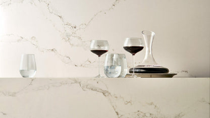 Caesarstone Statuario Nuvo | 130’’ x 64.6’’ | 2 CM| Polished Quartz Slab
