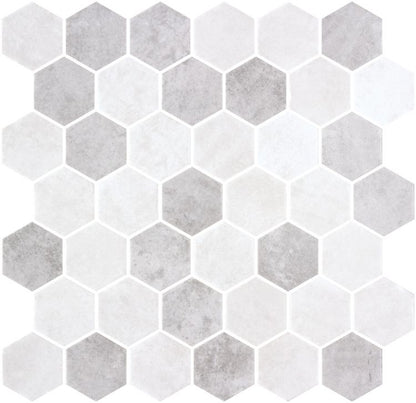 Elysium Tiles Hexagon Zelik XL Helsinki 11.25 x 11.25 Mosaic Tiles