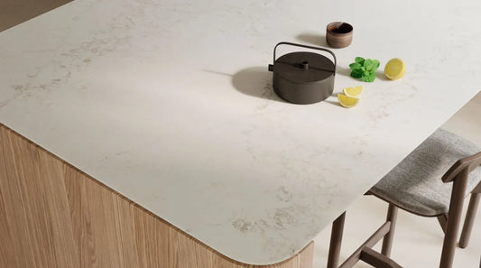 Caesarstone Calacatta Lacebound|131.5 x 64.6| 2 CM| Polished Quartz Slab