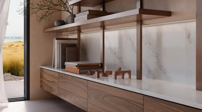Caesarstone Calacatta Nobella|131.5 x 64.6| 2 CM| Polished Quartz Slab
