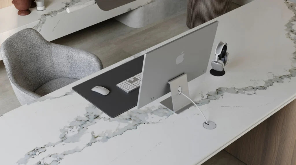 Caesarstone Calacatta Theme|131.5 x 64.6| 2 CM| Polished Quartz Slab