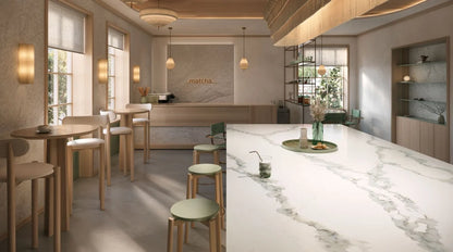 Caesarstone Calacatta Theme|131.5 x 64.6| 2 CM| Polished Quartz Slab