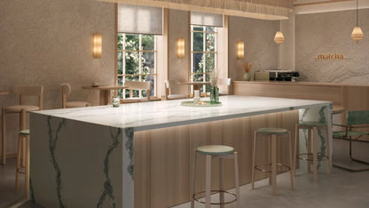 Caesarstone Calacatta Theme|131.5 x 64.6| 2 CM| Polished Quartz Slab