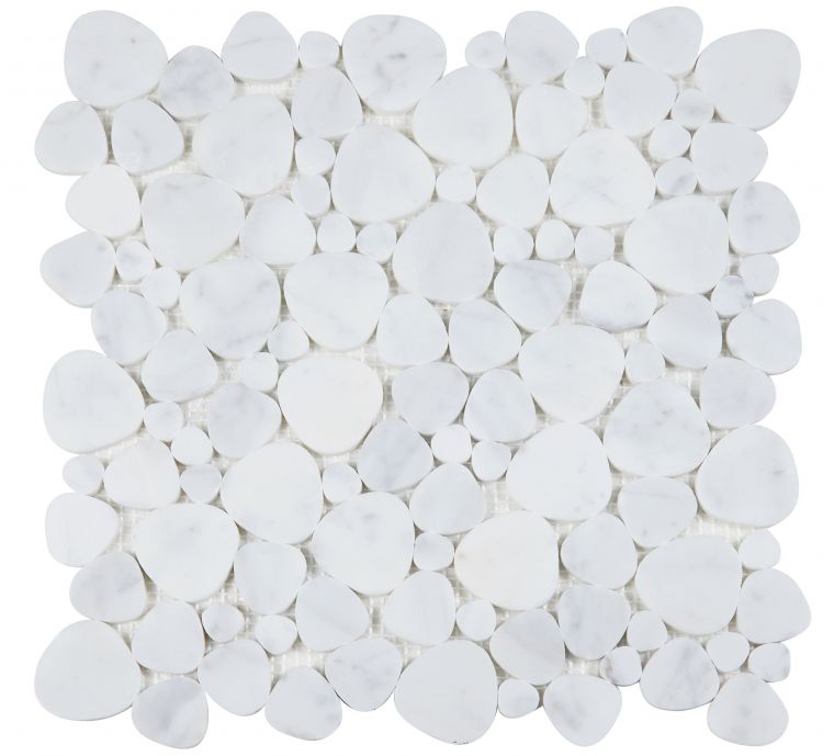 Elysium Tiles Aphrodite Carrara 12'' x 12'' Mosaic Tiles