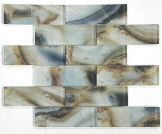 Elysium Tiles Onyx Mauna 11.75 x 11.75 Mosaic Tiles