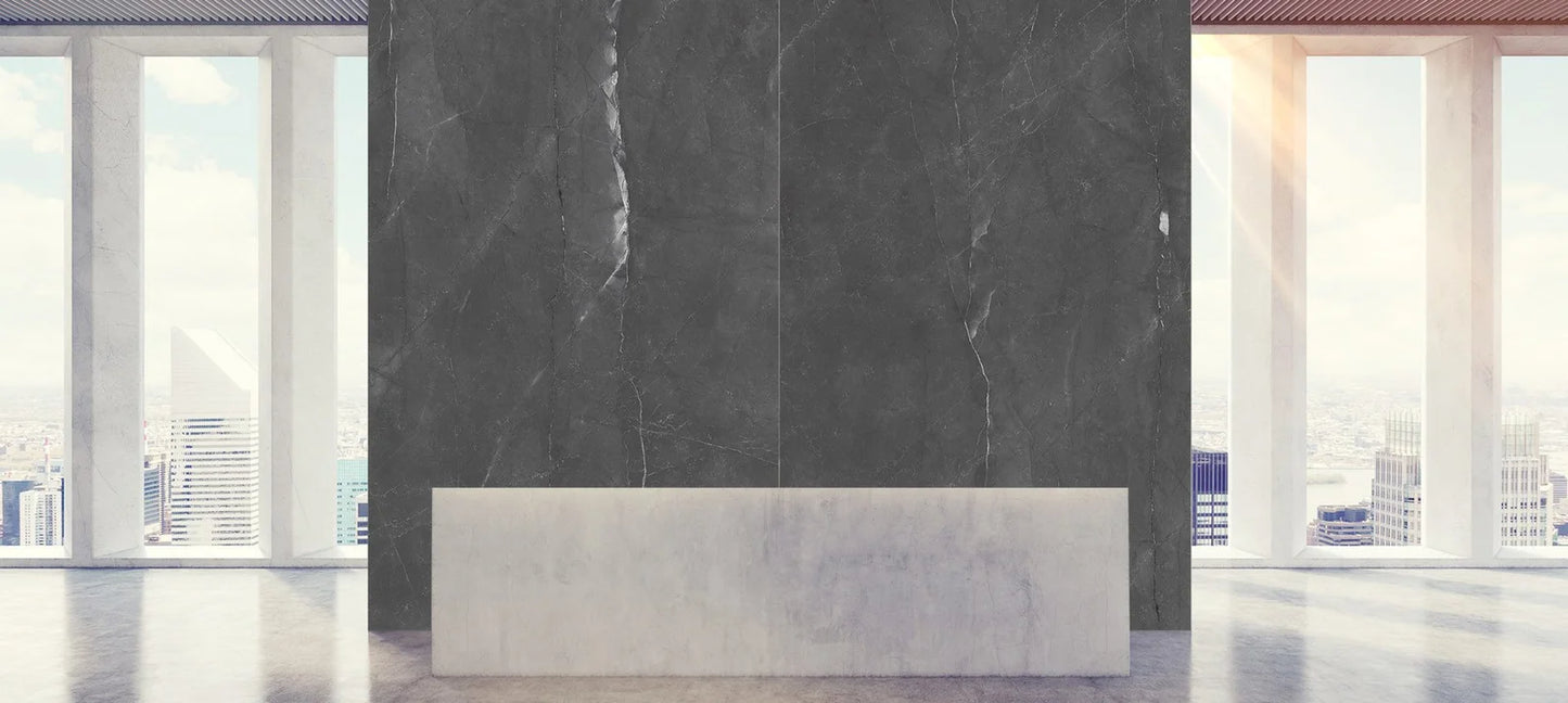 Raphael Stone RP1038 Armani Gris 32'' x 64'' Polished  Porcelain Tile