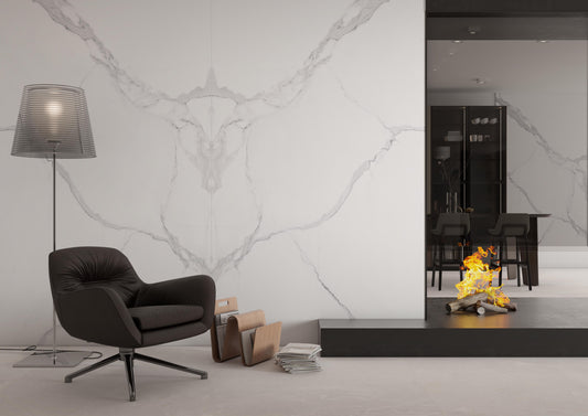 Ascale Alto Statuario 127''x 63'' Polished Porcelain Slab