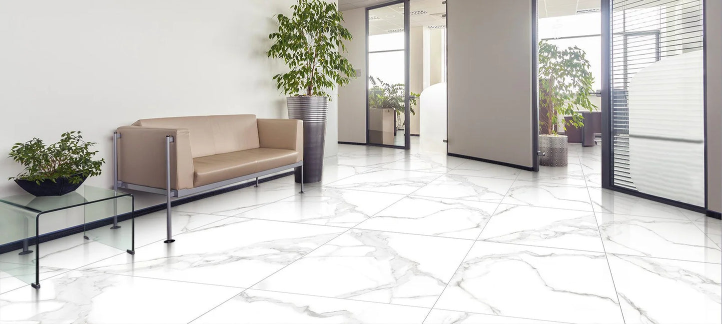 Raphael Stone RP1010 Calacatta Venice 32'' x 64'' Polished Porcelain Tile