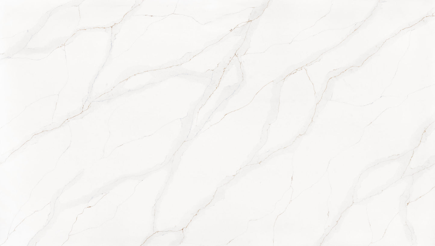 Stratus Surfaces | StratusQuartz | Calacatta Athena™ | 140 x 81 x 2 cm Polished Quartz Slab