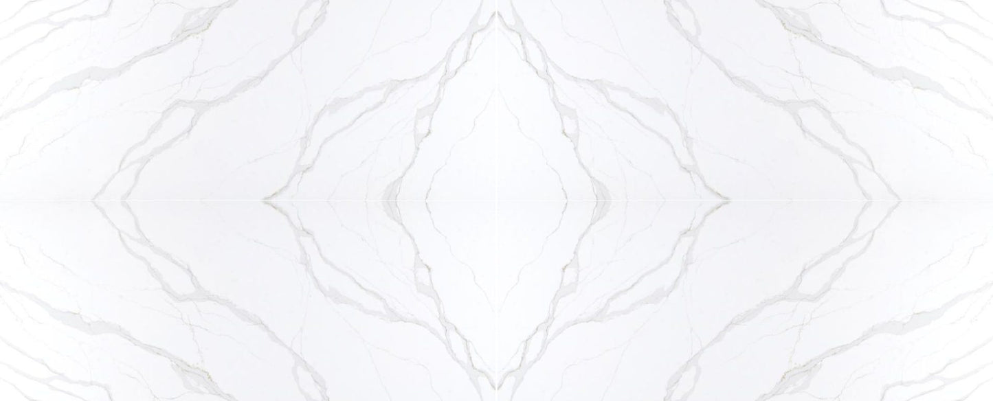Raphael Stone Calacatta Monaco RQ9937 |126' x63''|  2 cm Polished Quartz Slab