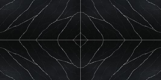 Raphael Stone Calacatta Nero RQ9713 |126' x63'' | 2 cm Polished Quartz Slab