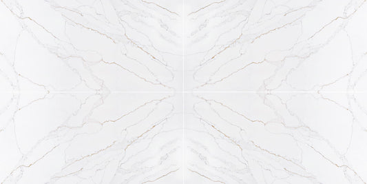 Raphael Stone RQ9910 Calacatta Romano  |126' x63''|  2 cm Polished Quartz Slab