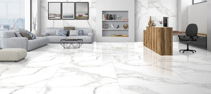 Raphael Stone RP1010 Calacatta Venice 32'' x 64'' Polished Porcelain Tile