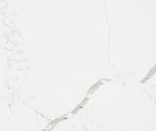 HanStone Calacatta Extra 130" x 65" x 2 cm" Polished Quartz Slab