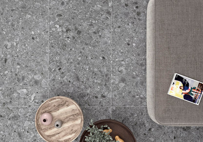Ottimo Ceramics Flodsten | Smoke | 24’’ x 48’’ Matte Porcelain Tile