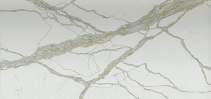 Raphael Stone Fountain Gold RQ9918  |126' x63''|  2 cm Polished Quartz Slab