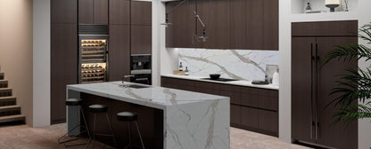 Raphael Stone Fountain Gold RQ9918  |126' x63''|  2 cm Polished Quartz Slab