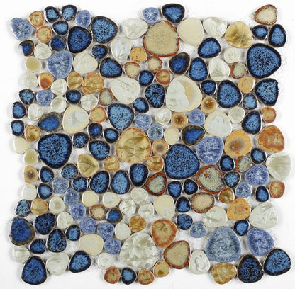 Elysium Tiles Growing Blue 11.50 x 11.50 Mosaic Tiles