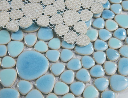 Ellysium Tiles Growing Jewel Blue 11.5 x 11.5 Mosaic Tiles