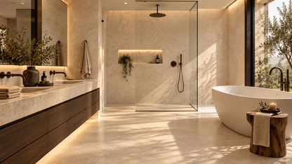 Elysium Tiles Lightstones.02 Cream Soft Touch 48 x 48 Matte Porcelain Tiles