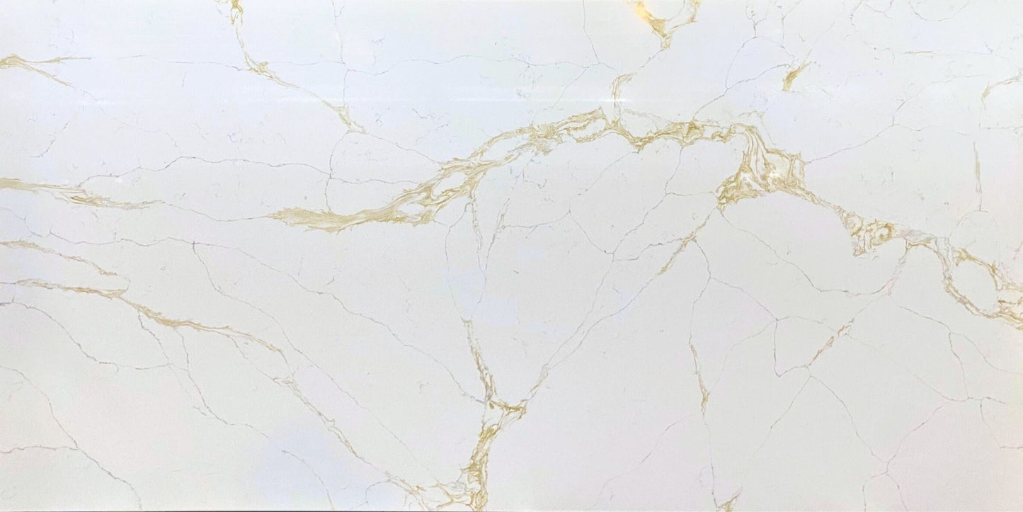 Raphael Stone Calacatta Milano 126' x63'' |2 cm Polished Quartz Slab