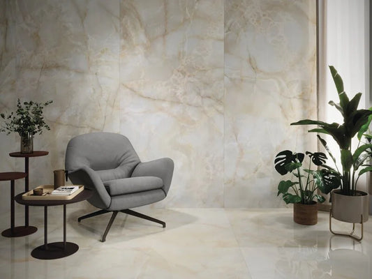 Dura Bell Onix Cream 24x48 Polished Porcelain Tile