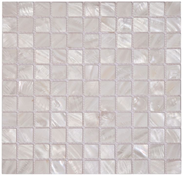 Elysium Tiles Pearl White Square 11.75'' x 11.75'' Mosaic Tiles