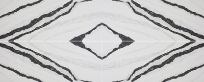 Raphael Stone Panda Black RQ9962  |126' x63''|  2 cm Polished Quartz Slab