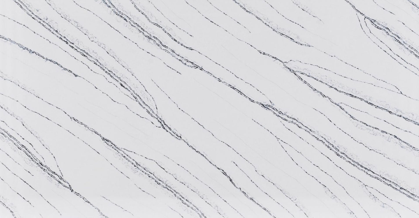 Raphael Stone Fountain Blue  |126' x63''|  2 cm Polished Quartz Slab