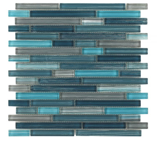 Elysium Tiles Rain Heavy 11.75''x 12'' Mosaic Tiles