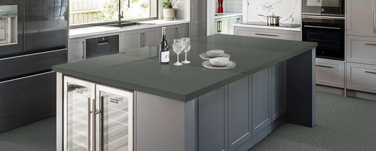 Raphael StoneCemento Dark Honed RQ9945  |126' x63''|  2 cm Polished Quartz Slab