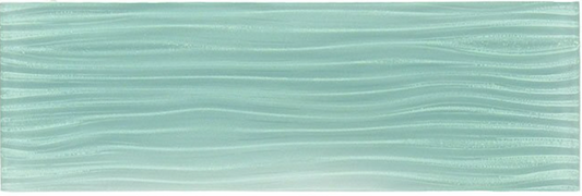 Glazzio Tiles Crystile Wave Series| 4’’ x 12’ | Morning Mist |Mosaic Tiles