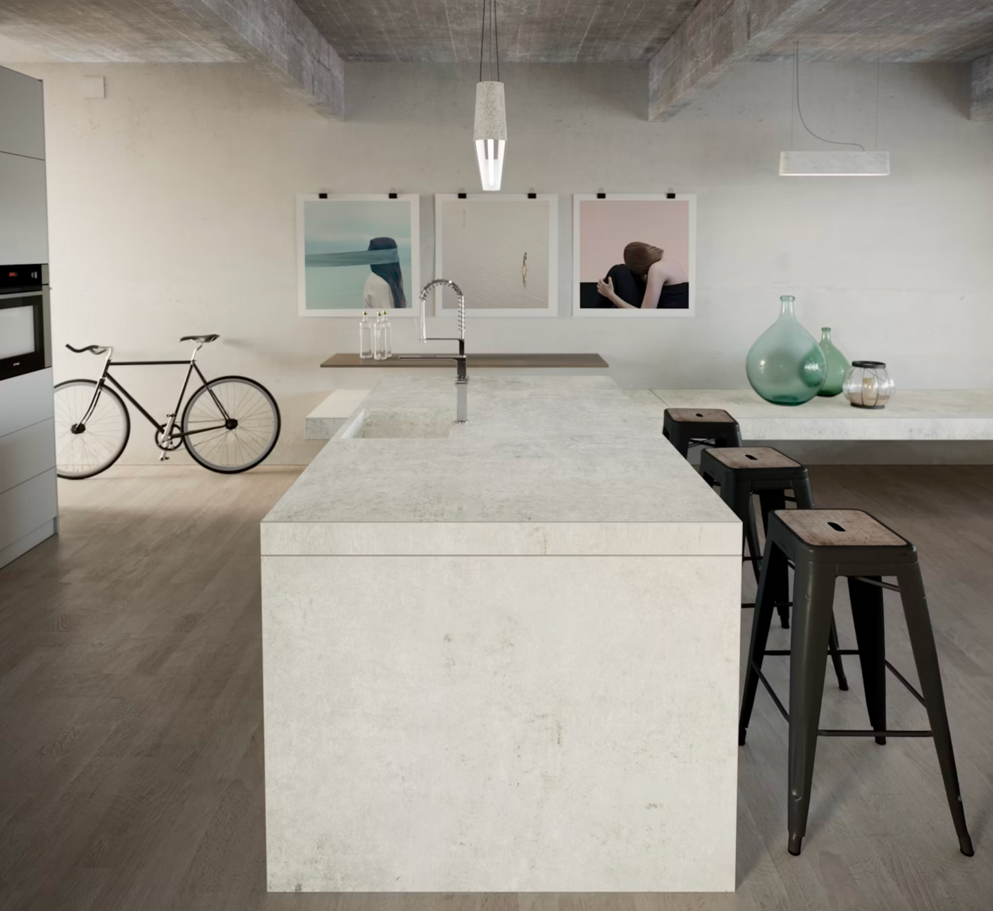 Dekton By Cosentino Lunar 129" x 58" x 2 cm Matte Dekton Slab