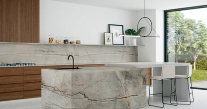 Caesarstone Striata |124.5’’ x  61.5’’|1.2 cm| Ultra Rough Finish Porcelain Slab