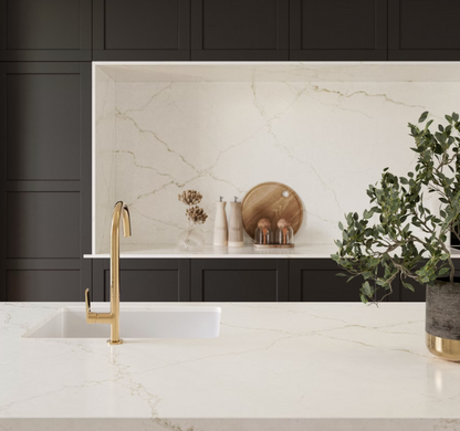 Cosentino Silestone Blanc Élysée 128’’ x 62’’ x 2.0 cm Polished Quartz Slab